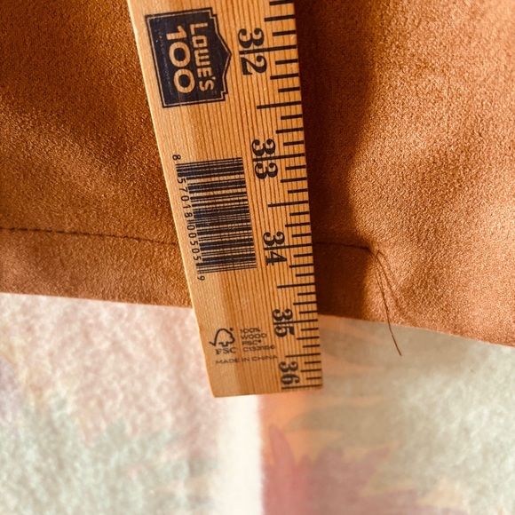 NEW Made in Italy Camel Tan Suede Long Jacket Coat - Picture 10 of 12